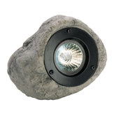 Polyresin Rock Spot Light in Grey