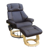 108cm Schwingungsfrequenzmassagesessel "Alpha" in Braun