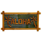 Bamboo Aloha Garden Sign