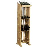 Natural Bamboo 39 Bottle Wine Rack