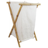 Bamboo Canvas Hamper