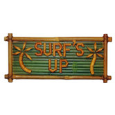 Natural Bamboo Surf's Up Sign