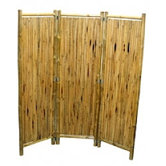 Natural Bamboo 3 Panel Screen