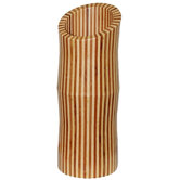 Bamboo Vase in Natural and Carbonized