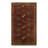 Shiraz Brown Tribal Medallion Rug