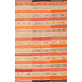 Kilim Orange Striped Rug
