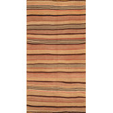 Kilim Brown Striped Rug