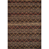Kilim Black Striped Rug