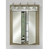 Signature Double Door Medicine Cabinet with Traditional Lights