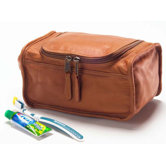 Vachetta Shaving / Cosmetic Travel Case