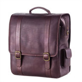 Vachetta Porthole Vertical Laptop Briefcase in Caf&eacute;