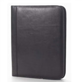 Tuscan Zip Padfolio in Black