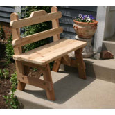 Cedar Tab Back Bench