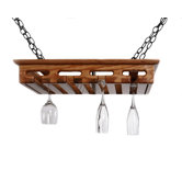 12 Glass Hanging Wine Glass Rack