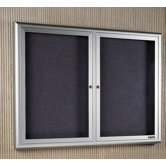 Classic Series Bulletin Board Cabinet with Designer Fabric