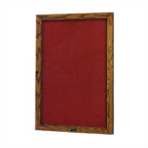 No. 352 Single Door Wood Framed Glass Door Directory