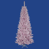 Flocked Pink Spruce 7.5' Artificial Christmas Tree