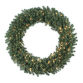 Douglas Fir 48" Wreath with Clear Lights