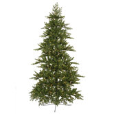 Jersey Frasier Fir 6.5' Artificial Half-tree Christmas Tree with Italian Clear LED Lights