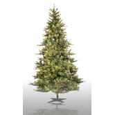 7.5' Prelit Slim Country Pine Artificial Christmas Tree with Clear Lights