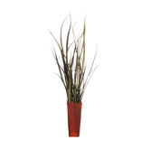Floral 29" Artificial Potted Grass in Green