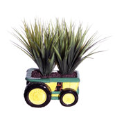 Floral Grass in Tractor