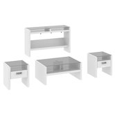 New York Skyline 4 Piece Coffee Table Set