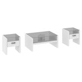 New York Skyline 3 Piece Coffee Table Set