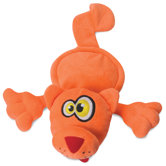 Flattie Orange Cat Dog Toy