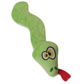 Flattie Green Snake Dog Toy