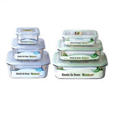 Go Green Glasslock Assorted 6-Piece Food Storage Container Set