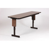 72" W x 18" D Panel Leg Folding Seminar Table with Adjustable Leg