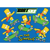 The Simpsons Bart SK8 Blue Kids Rug