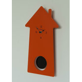 Cuckoo Pendulum Wall Clock in Orange