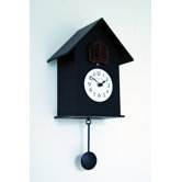 Cuckoo Meridiana Wall Clock in Black
