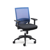Drehstuhl "Myoptimax" in Schwarz / Blau