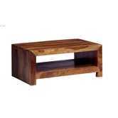 Cube Sheesham Contemporary Coffee Table
