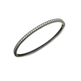 Cubic Zirconia Channel Bangle Bracelet