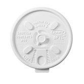 Lift Lock Plastic Hot Cup Lids in White Fits 6-10 oz Cups