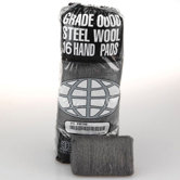 Industrial Quality Steel Wool Hand Pad, Super Fine   16/Pack