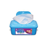 Baby Wipes Tub with Scented in White  - 80/Tub