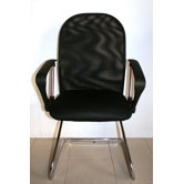 Freischwinger in Schwarz / Chrom (2er Pack)