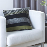 Curtina Newton Single Cushion Cover in Black