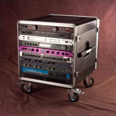 Rack Base with Casters: 27" H x 25" W x 21 1/2" D