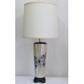 Pearlized Butterfly Table Lamp