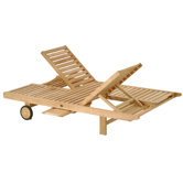 Teak Azur Double Chaise Lounge