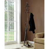 Fleur de Lis Coat Rack with Umbrella Stand