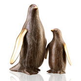 Penguin Mama and Baby Statue