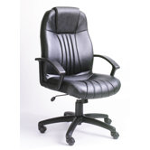 Modern High-Back Leather Executive Chair