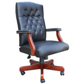 Traditional Tufted Style High-Back Office Chair